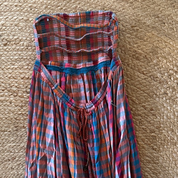 Free People Multicolor Plaid Maxi Dress - Picture 3 of 7